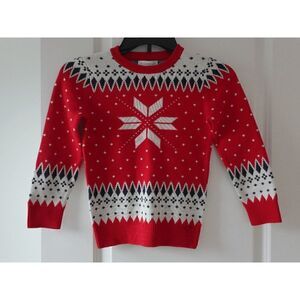 Charter Club Kid's Unisex Sweater Red & White 6 #1708-B5
